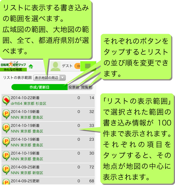 リストパレット説明図